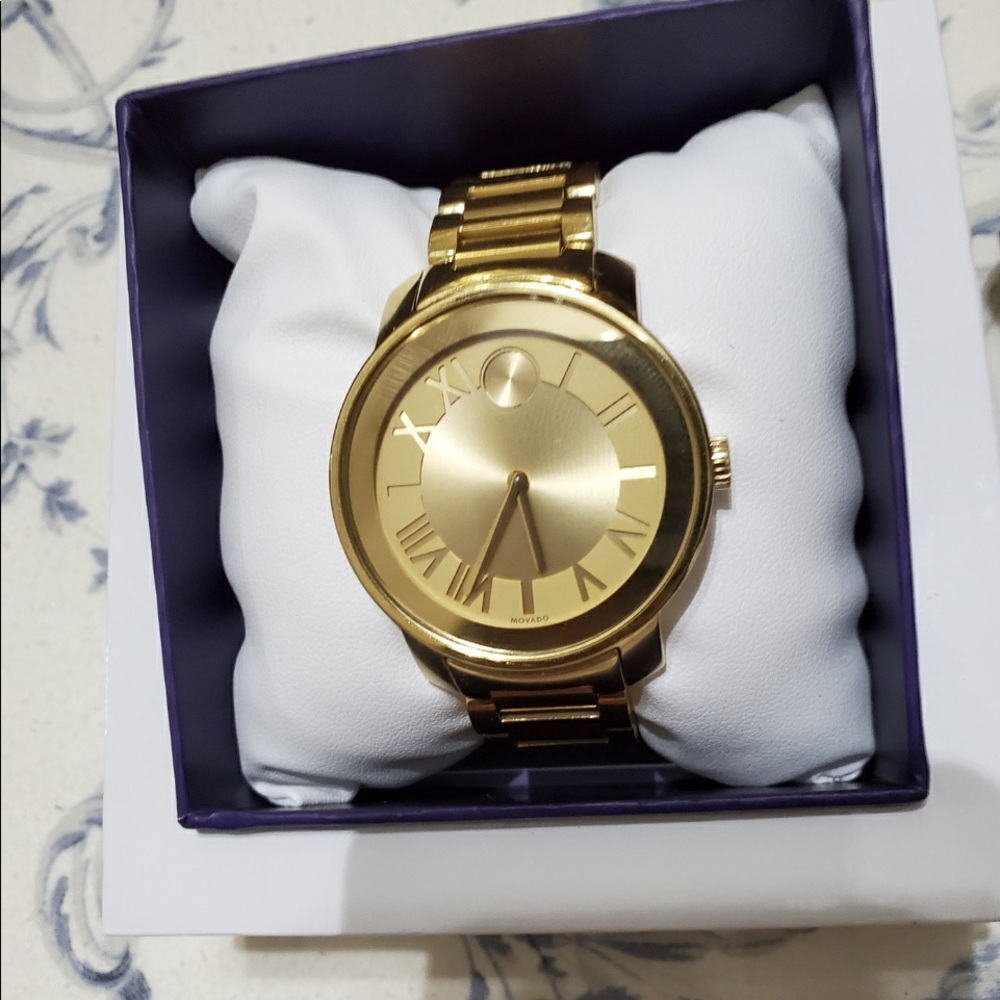 Movado Bold Gold Watch